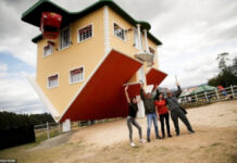 Удивительный перевернутый дом, который привлекает туристов в Колумбии